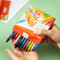 Deli ColoRun waskrijt 24 kleuren doos-2