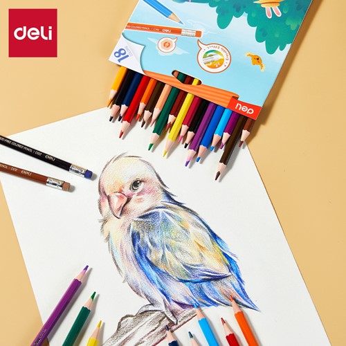 Deli Color WOW houtvrije kleurpotloden 18 kleuren-2