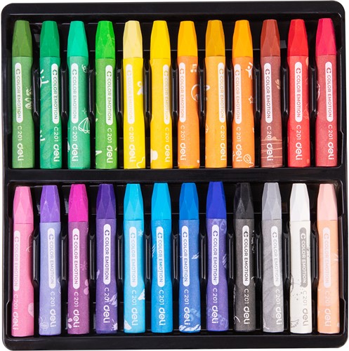 Deli Color Emotion olie pastels 24 kleuren/doos-2