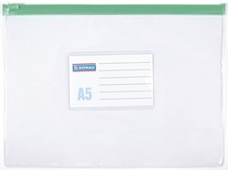 Gripzakje met ritssluiting, PVC, A5, transparant