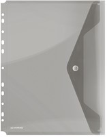 Enveloptas, A4, geperforeerd, transparant grijs