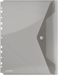 Enveloptas, A4, geperforeerd, transparant grijs