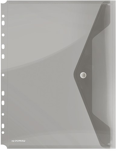 Enveloptas, A4, geperforeerd, transparant grijs