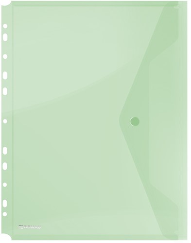 Enveloptas, A4, geperforeerd, groen