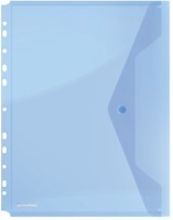 Enveloptas, A4, geperforeerd, blauw