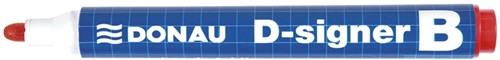 Whiteboardmarker rood, ronde punt, 2-4mm
