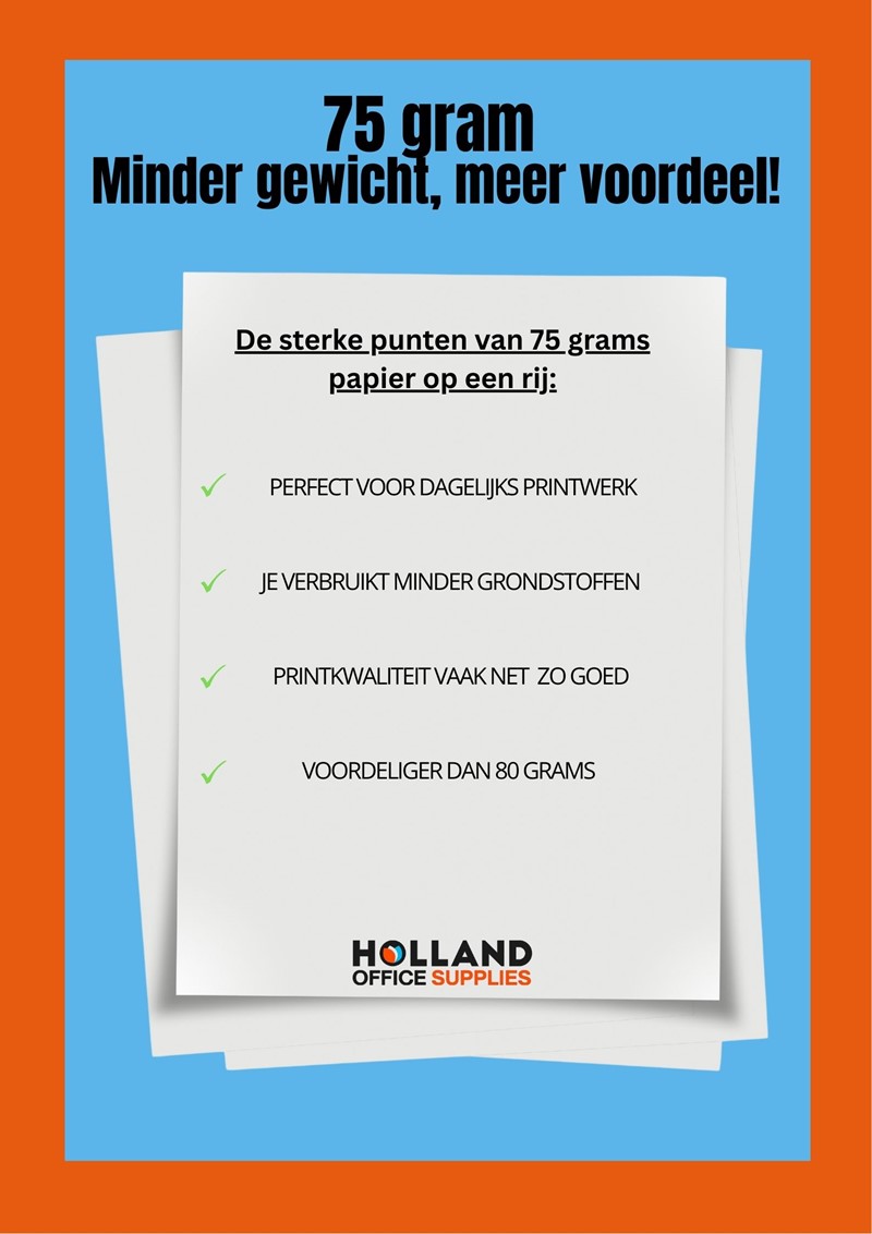 Waarom blijven we in Europa vasthouden aan 80 grams papier?