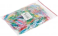Paperclips rond, 28 mm, 500 stuks, zakje met diverse kleuren-2