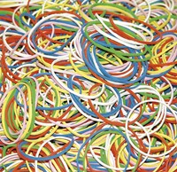 Elastiekjes, diameter 60mm, lengte 93mm, 1,5x1,5mm, 100g, assorti-2