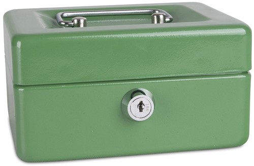 Geldkist, 152x115x80mm, groen