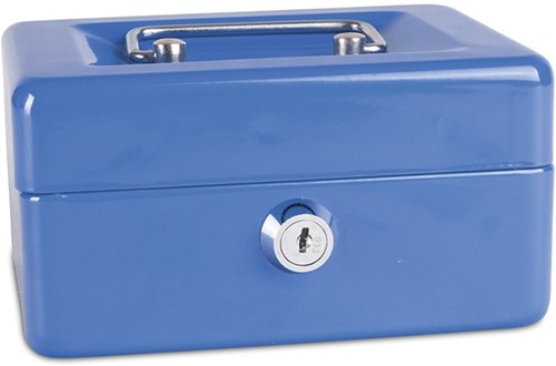 Geldkist, 152x115x80mm, blauw
