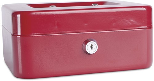 Geldkist, 200x160x90mm, rood