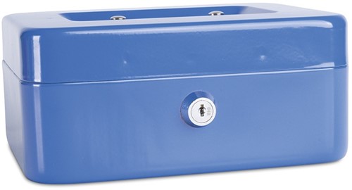 Geldkist, 200x160x90mm, blauw
