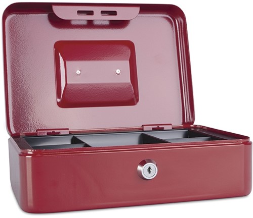 Geldkist, 250x180x90mm, rood-2