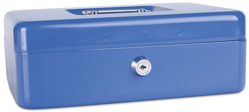Geldkist, 250x180x90mm, blauw