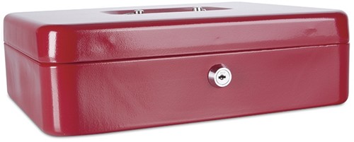 Geldkist, 300x240x90mm, rood