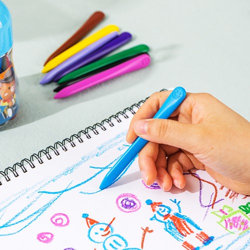 Deli Color Kids plastic krijt 12 kleuren/koker-3
