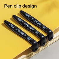 Deli EVERYU gelpen met dop 0,7 mm zwart-3