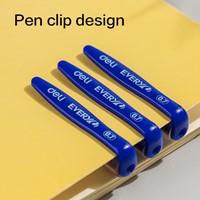 Deli EVERYU gelpen met dop 0,7 mm blauw-3