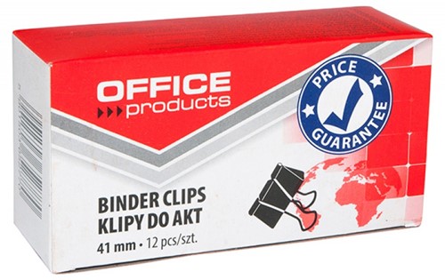 Papierklemmen Foldback 41 mm, 12 stuks
