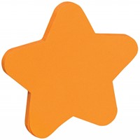 Memoblok, ster, oranje-2