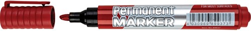 Permanent marker Centrum rood, beitelpunt 1-5mm