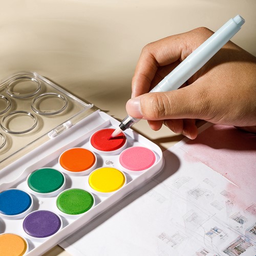 Deli Color Emotion waterverf 12 kleuren-2