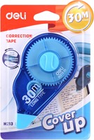 Deli correctietape 5mm x 30mtr assorti blister à 1 stuk-2