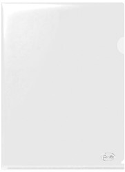 Insteekhoes ForOfis L-vormig, A4, 180 micron, mat transparant, 12 stuks