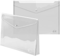 Documentenmap ForOfisA4 met drukknop 0.35mm PP transparant