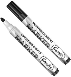 Whiteboard marker ForOfis zwart ronde punt 2-5mm