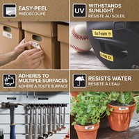 Labeltape Dymo 45016 S0720560 D1 polyester 12mmx7mm zwart op blauw-1