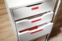 Labeltape Dymo 45017 S0720570 D1 polyester 12mmx7m zwart op rood-4