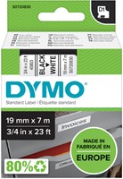 Labeltape Dymo 45803 S0720830 D1 polyester 19mmx7m zwart op wit