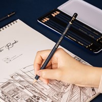 Finenolo grafietpotloden 8 hardheden in metalen box-2