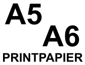 A5 & A6 printpapier en receptenpapier