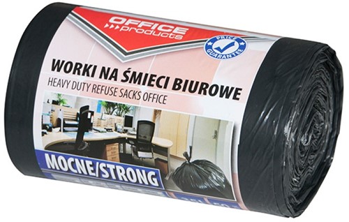 Afvalzak zwart 35 liter, budget, rol à 50 stuks