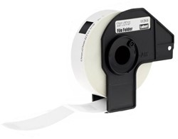 brother DK-11203 compatible label, 17mm x 87mm, incl. houder,  300 labels per rol, wit, permanent