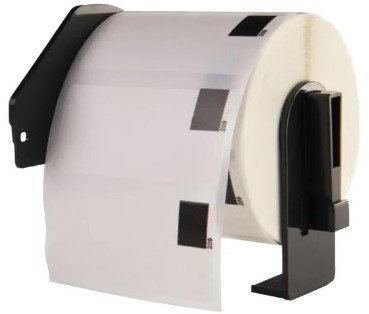 brother RD-S07E1 compatible label 58mm x 86m , 1 labels per rol, wit, permanent