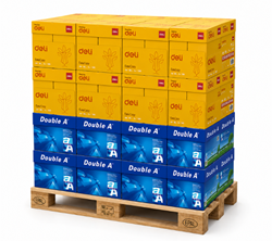 100 pak à 500 vel Double A A4 80 gram + 100 pak à 500 vel Deli Easycopy A4 80 gram