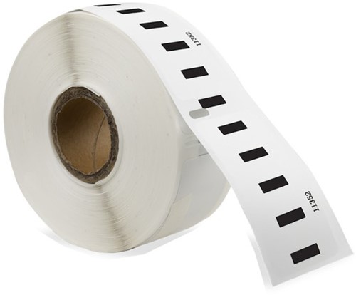 Dymo 11352 /S0722520 compatible labels MET CHIP 25mm x 54mm wit 500 etiketten per rol permanent (10-PACK)
