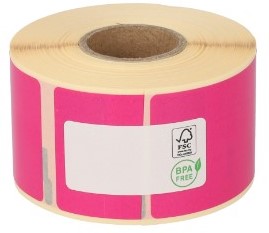 Dymo 99012 /S0722400 compatible labels 89mm x 36mm rose 260 etiketten per rol permanent