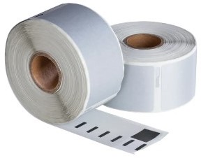Dymo 99012 /S0722400 compatible labels 89mm x 36mm zilver 260 etiketten per rol permanent