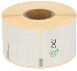 Dymo 99013 /S0722410 compatible labels MET CHIP 89mm x 36mm transparant 260 etiketten per rol permanent