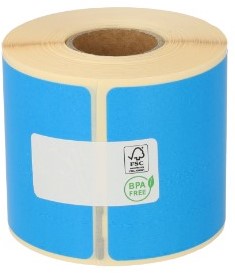 Dymo 99014 /S0722430 compatible labels 101mm x 54mm blauw 220 etiketten per rol permanent