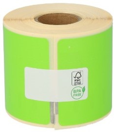 Dymo 99014 /S0722430 compatible labels 101mm x 54mm groen 220 etiketten per rol permanent