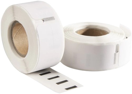 Dymo 99017 /S0722460 compatible labels 12mm x 50mm wit 220 etiketten per rol permanent