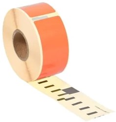 Dymo 99010 /S0722370 compatible labels 89mm x 28mm oranje 130 etiketten per rol permanent