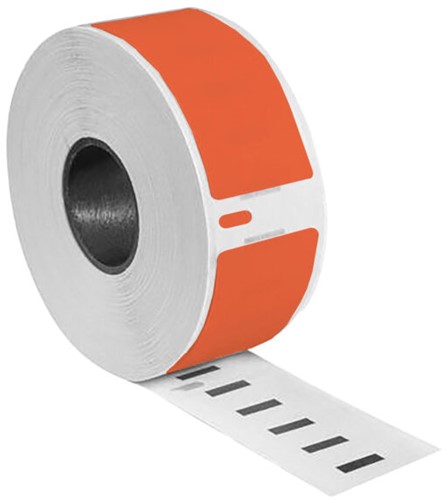 Dymo 99010 /S0722370 compatible labels 89mm x 28mm rood 130 etiketten per rol permanent