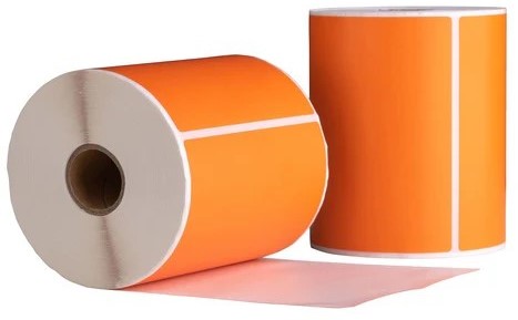 Dymo 4XL SO904980 compatible labels 104mm x 159mm oranje 220 etiketten per rol permanent